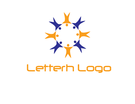 people in a circle logo