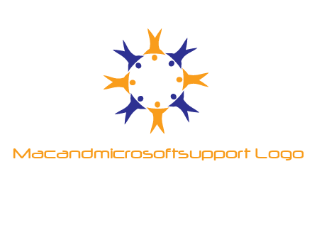 people in a circle logo