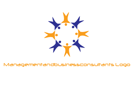 people in a circle logo