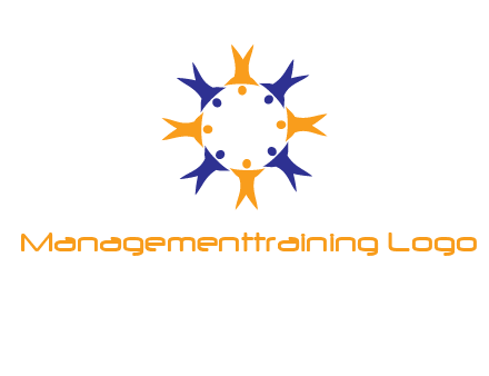 people in a circle logo