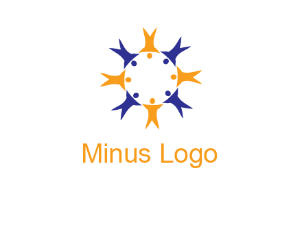 people in a circle logo