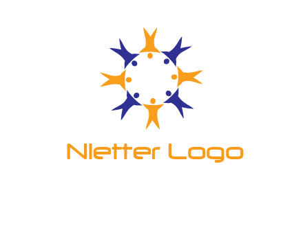 people in a circle logo