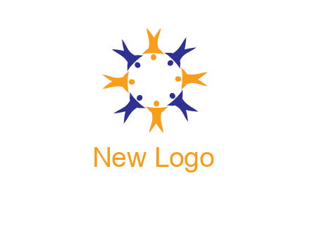people in a circle logo