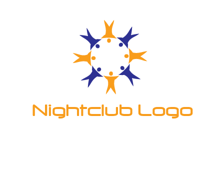 people in a circle logo