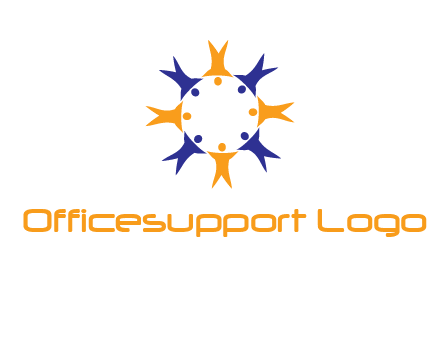people in a circle logo