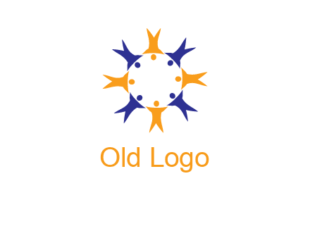 people in a circle logo