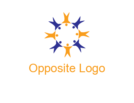 people in a circle logo