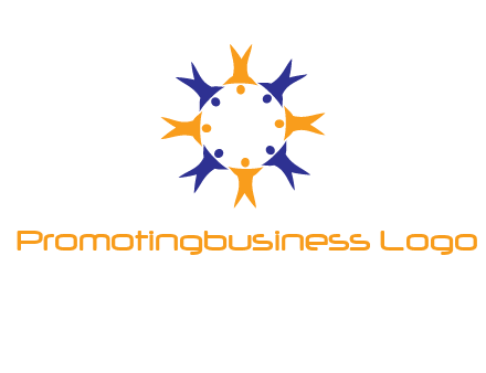 people in a circle logo