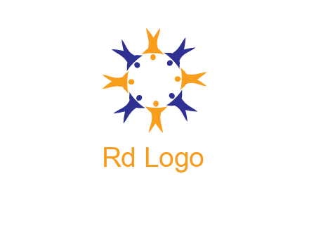 people in a circle logo