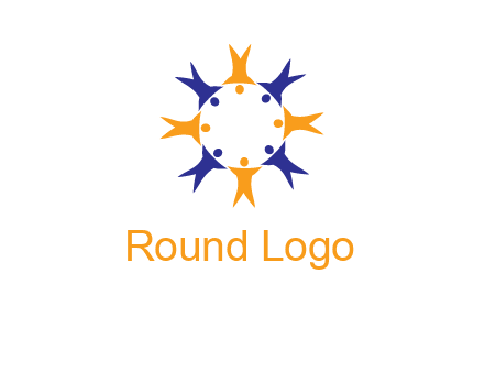 people in a circle logo