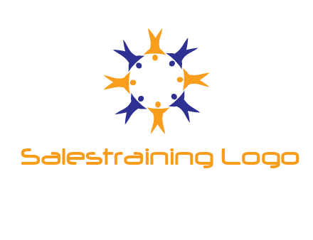 people in a circle logo