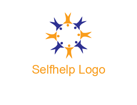 people in a circle logo