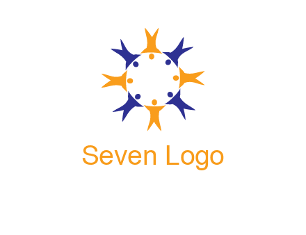 people in a circle logo