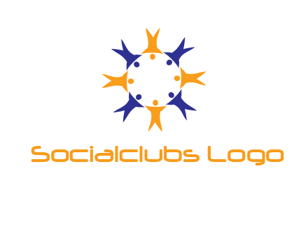 people in a circle logo
