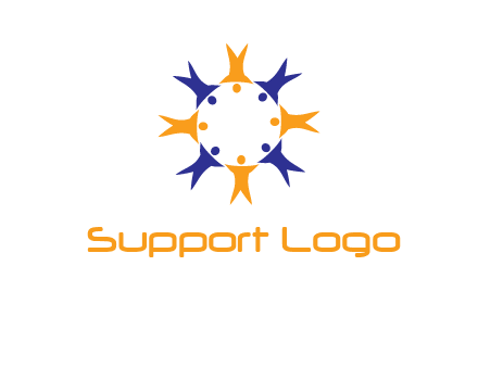 people in a circle logo