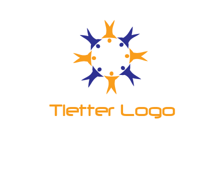 people in a circle logo