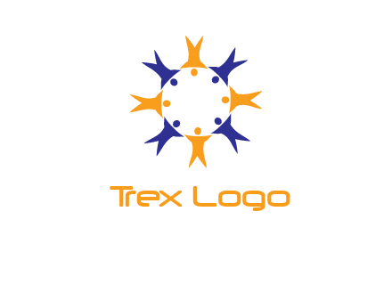 people in a circle logo