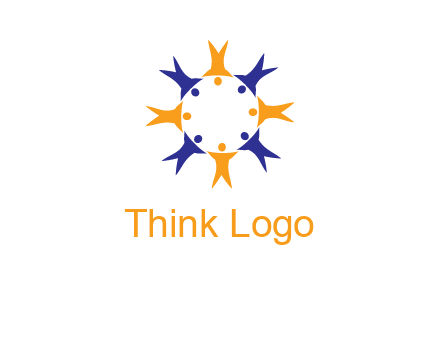 people in a circle logo