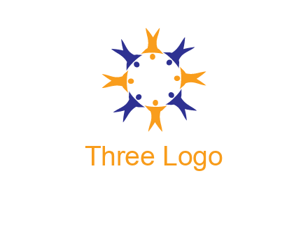 people in a circle logo