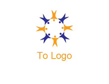 people in a circle logo