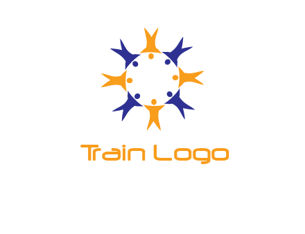 people in a circle logo
