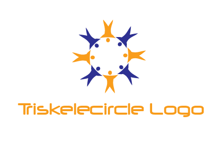 people in a circle logo