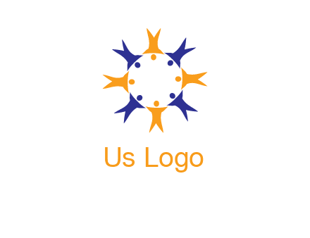 people in a circle logo