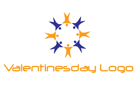 people in a circle logo