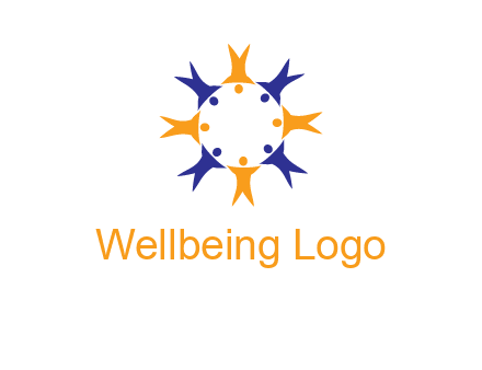 people in a circle logo