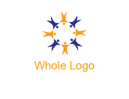 people in a circle logo
