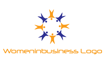 people in a circle logo