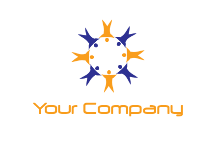 people in a circle logo