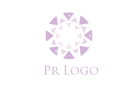 triangles join into a circle logo