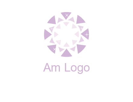 triangles join into a circle logo