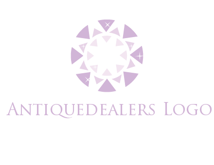 triangles join into a circle logo