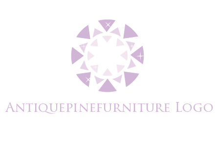 triangles join into a circle logo