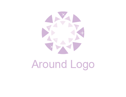 triangles join into a circle logo