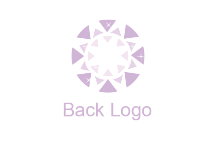 triangles join into a circle logo