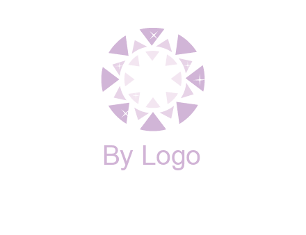 triangles join into a circle logo