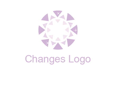 triangles join into a circle logo