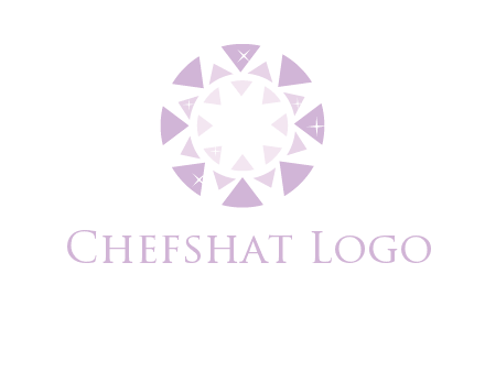 triangles join into a circle logo