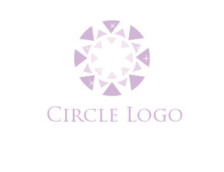 triangles join into a circle logo