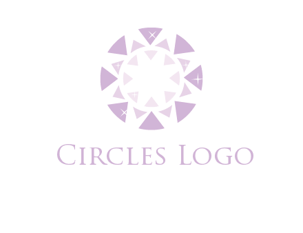 triangles join into a circle logo