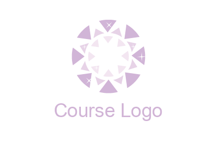 triangles join into a circle logo