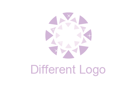 triangles join into a circle logo