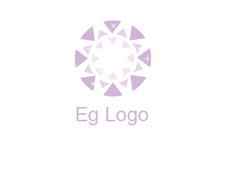 triangles join into a circle logo