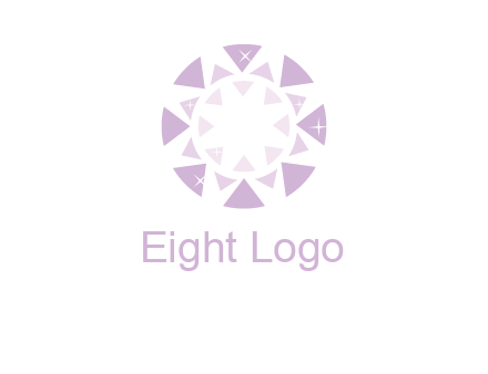 triangles join into a circle logo