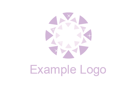 triangles join into a circle logo