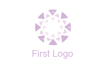 triangles join into a circle logo