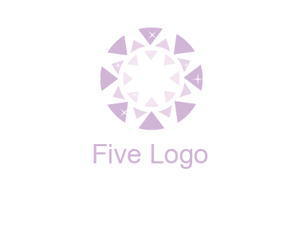 triangles join into a circle logo